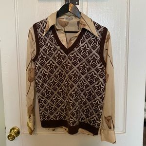 Vintage Bobbie Brooks Starfish Sweater Vest